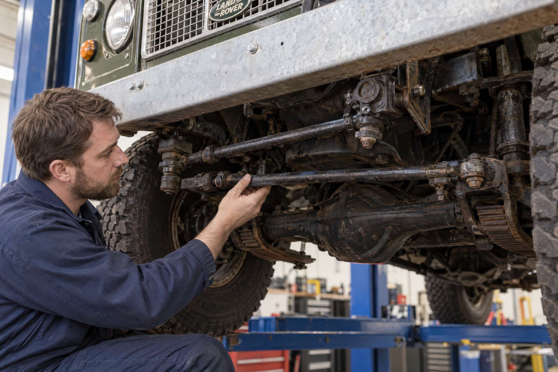 land_rover_steering_box_inspection
